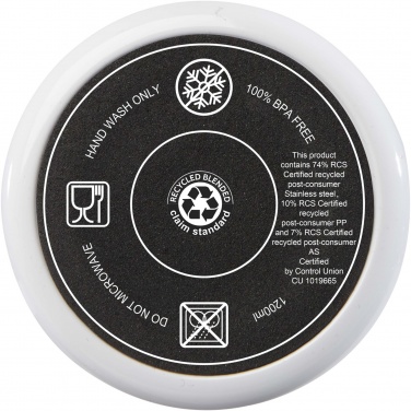 Logotrade Geschäftsgeschenke das Foto: Melbourne 1200 ml RCS-zertifizierter Isolierbecher mit Strohhalm